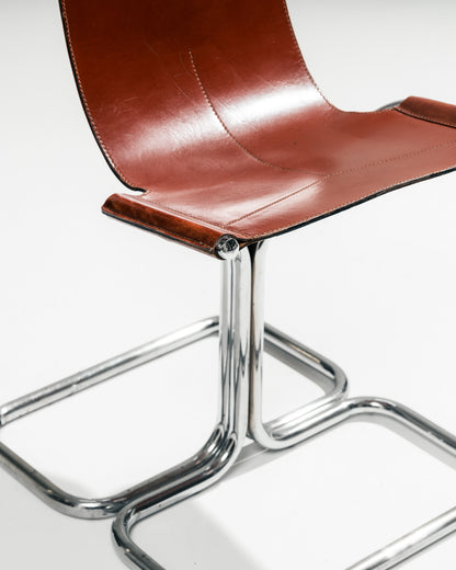 SET OF 6 'TOPOS' CHAIRS, GRUPPO DAM, BUSNELLI, 1970s