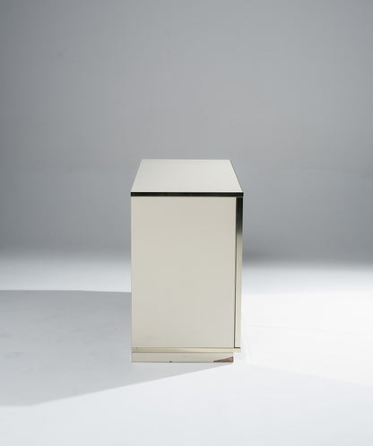BUFFET EN MIROIR ET LAITON, RENATO ZETI, 1970s