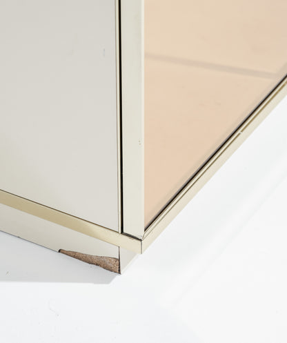 BUFFET EN MIROIR ET LAITON, RENATO ZETI, 1970s