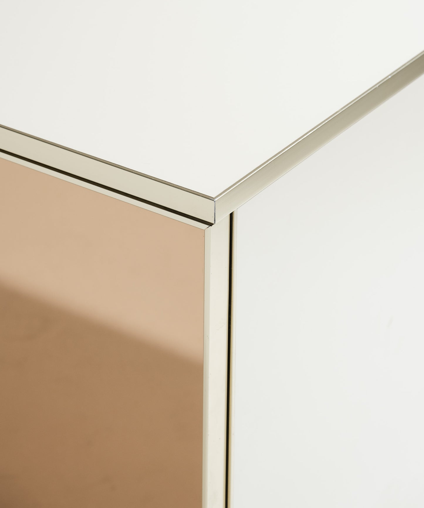 BUFFET EN MIROIR ET LAITON, RENATO ZETI, 1970s