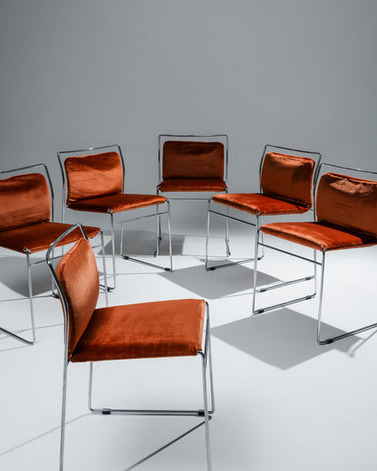 SET DE 6 CHAISES 'TULU', KAZUHIDE TAKAHAMA, 1970s