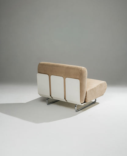PAIR OF 'SENZAFINE' ARMCHAIRS, PEDUZZI RIVA, ZANOTTA, 1960s