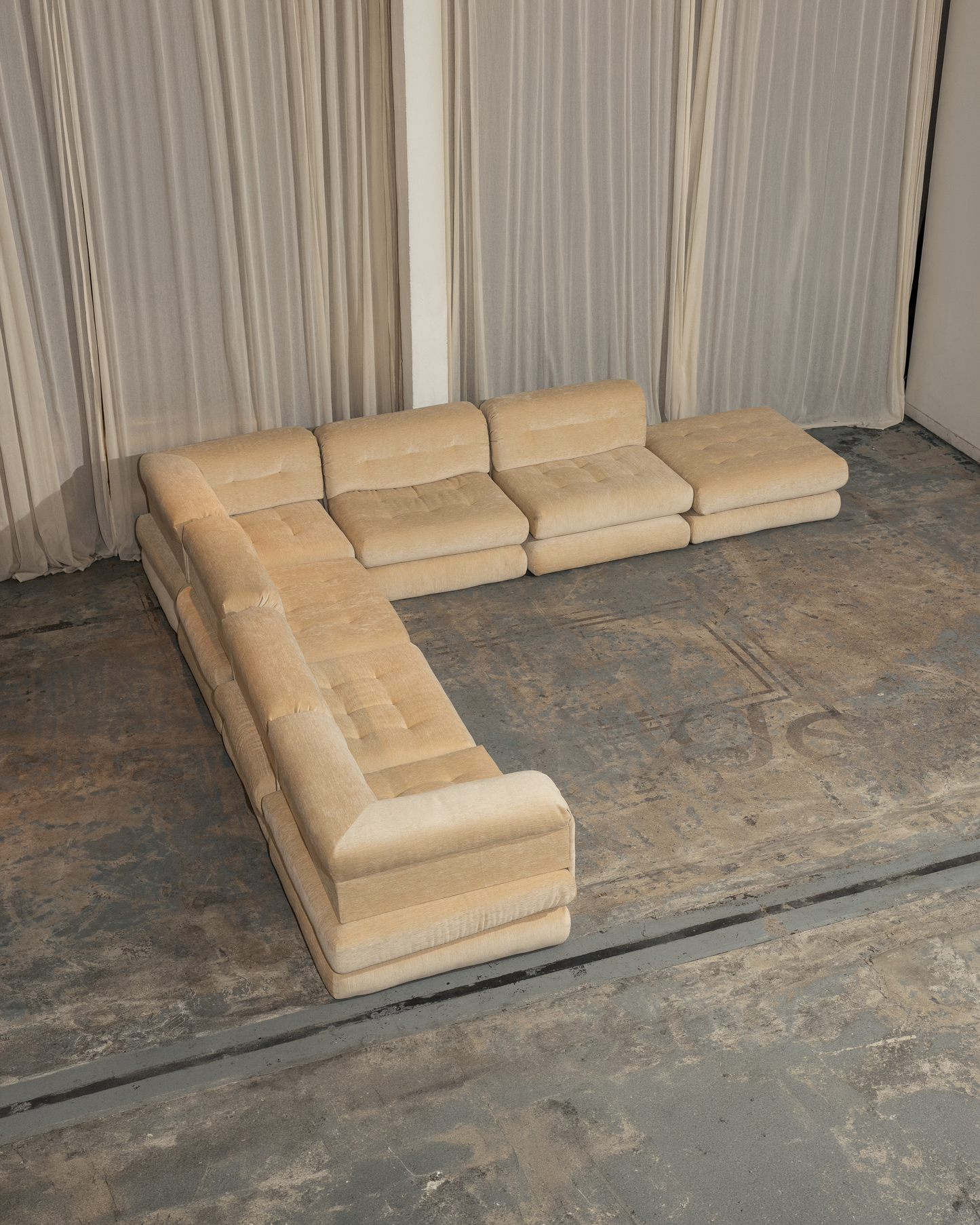 CANAPÉ 'MAH JONG', HANS HOPFER, ROCHE BOBOIS, 1970s