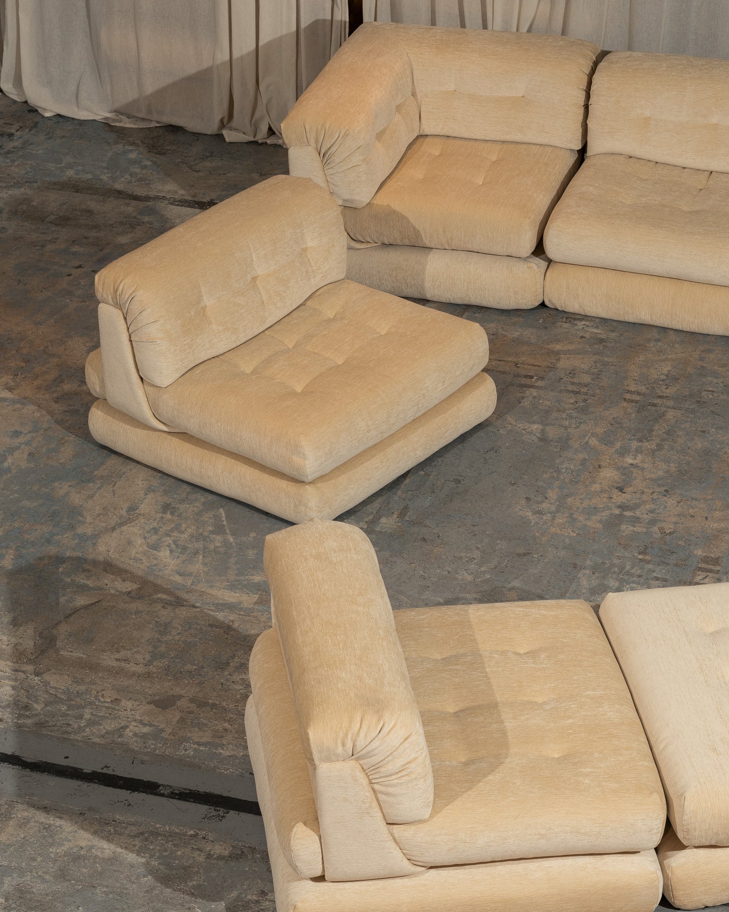 CANAPÉ 'MAH JONG', HANS HOPFER, ROCHE BOBOIS, 1970s