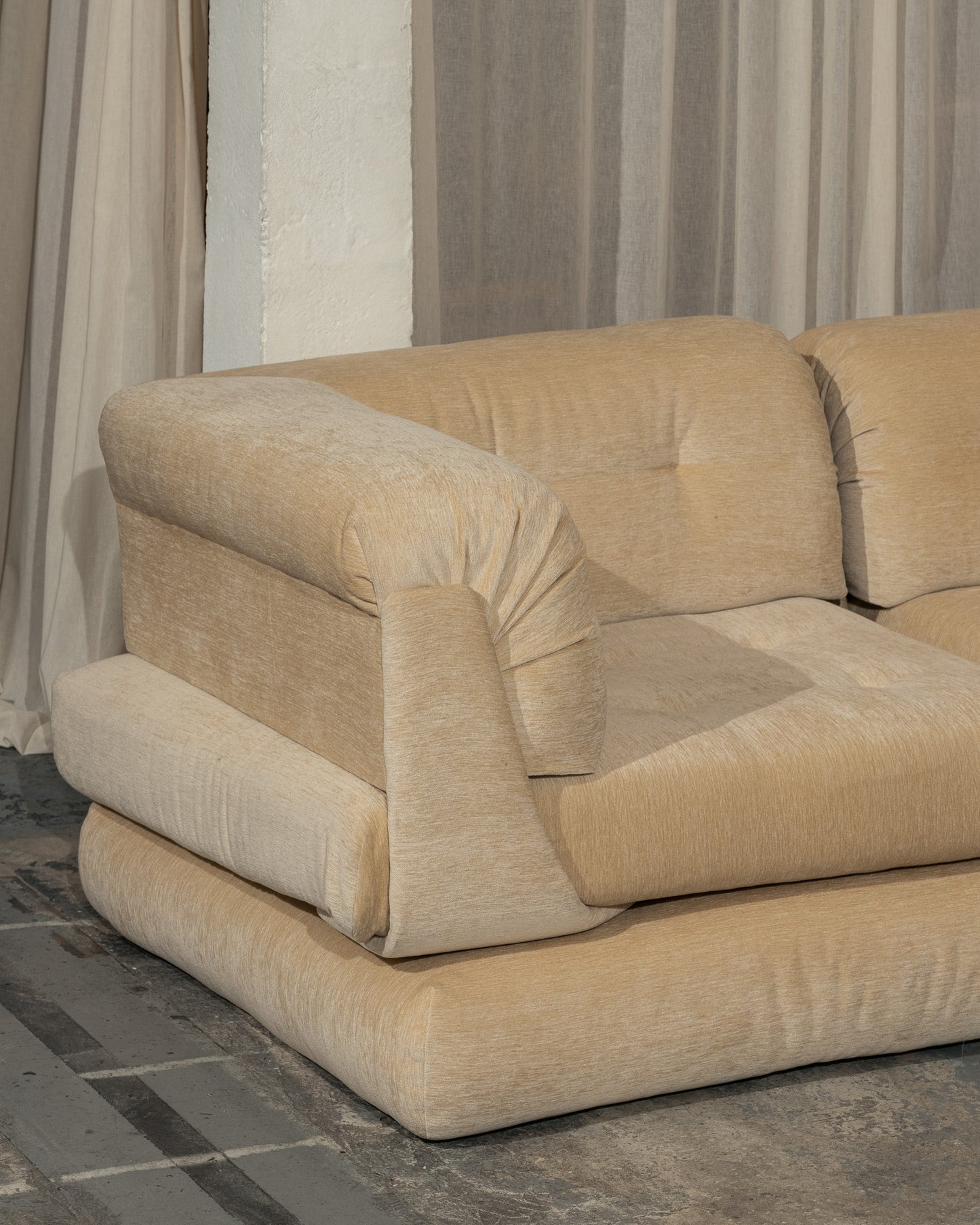 CANAPÉ 'MAH JONG', HANS HOPFER, ROCHE BOBOIS, 1970s