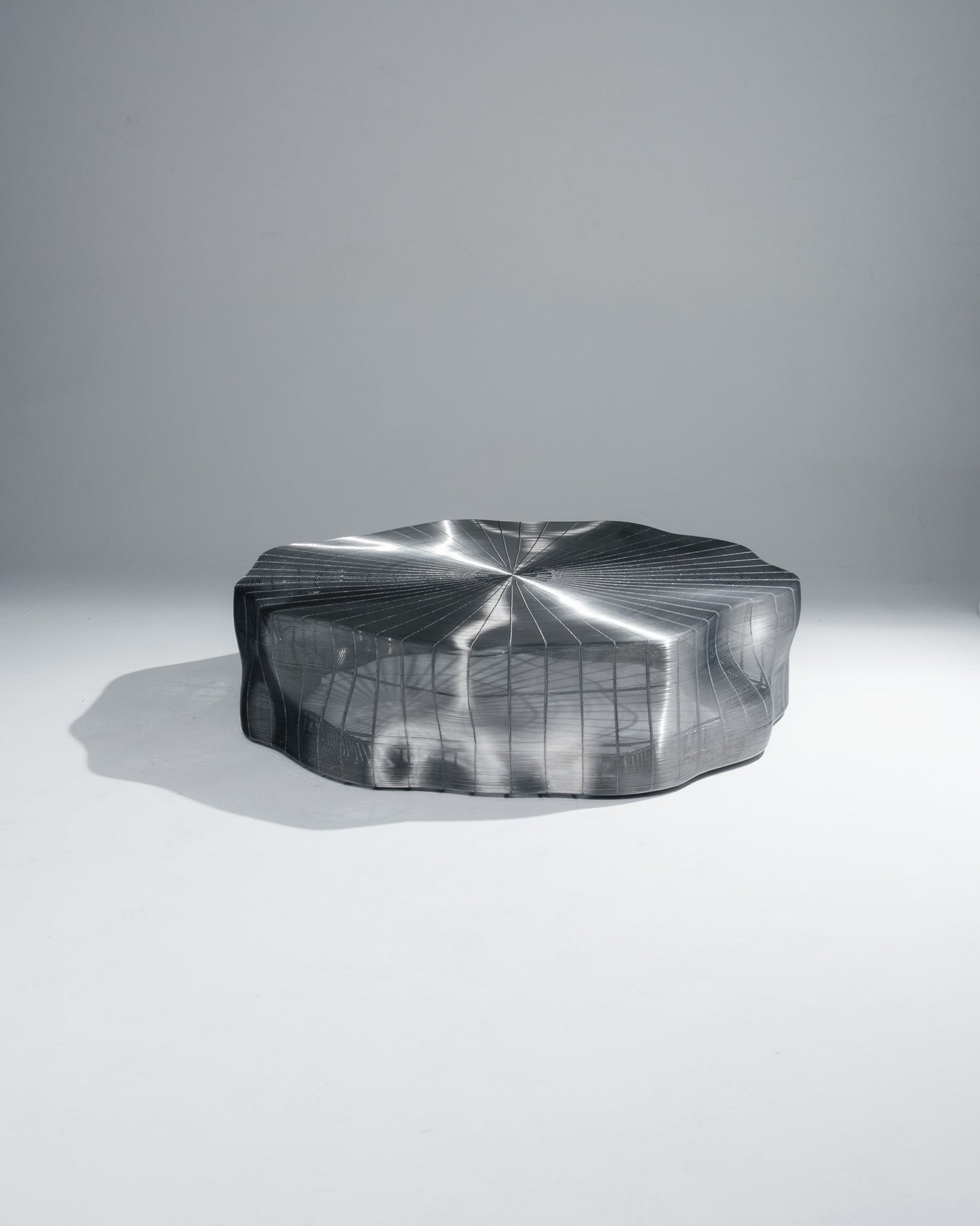 GRANDE TABLE BASSE 'IRON TREE', ROCHE BOBOIS, 2000s