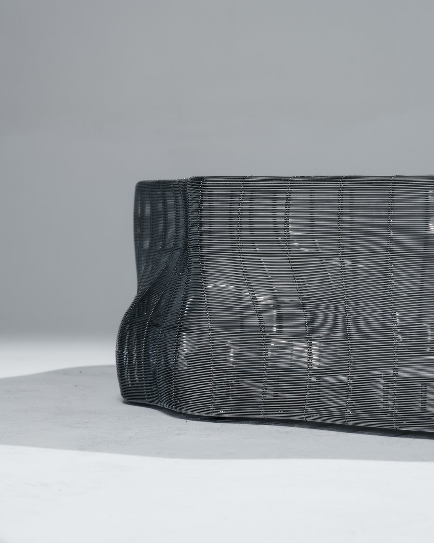 GRANDE TABLE BASSE 'IRON TREE', ROCHE BOBOIS, 2000s