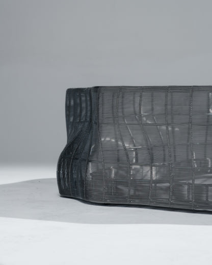 GRANDE TABLE BASSE 'IRON TREE', ROCHE BOBOIS, 2000s