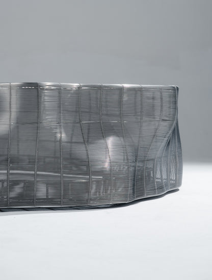 GRANDE TABLE BASSE 'IRON TREE', ROCHE BOBOIS, 2000s