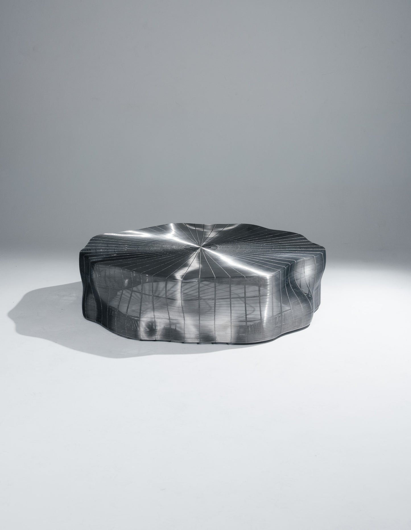 GRANDE TABLE BASSE 'IRON TREE', ROCHE BOBOIS, 2000s