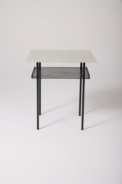 Tavolino laterale in bianco e nero Wim Rietveld, anni '50