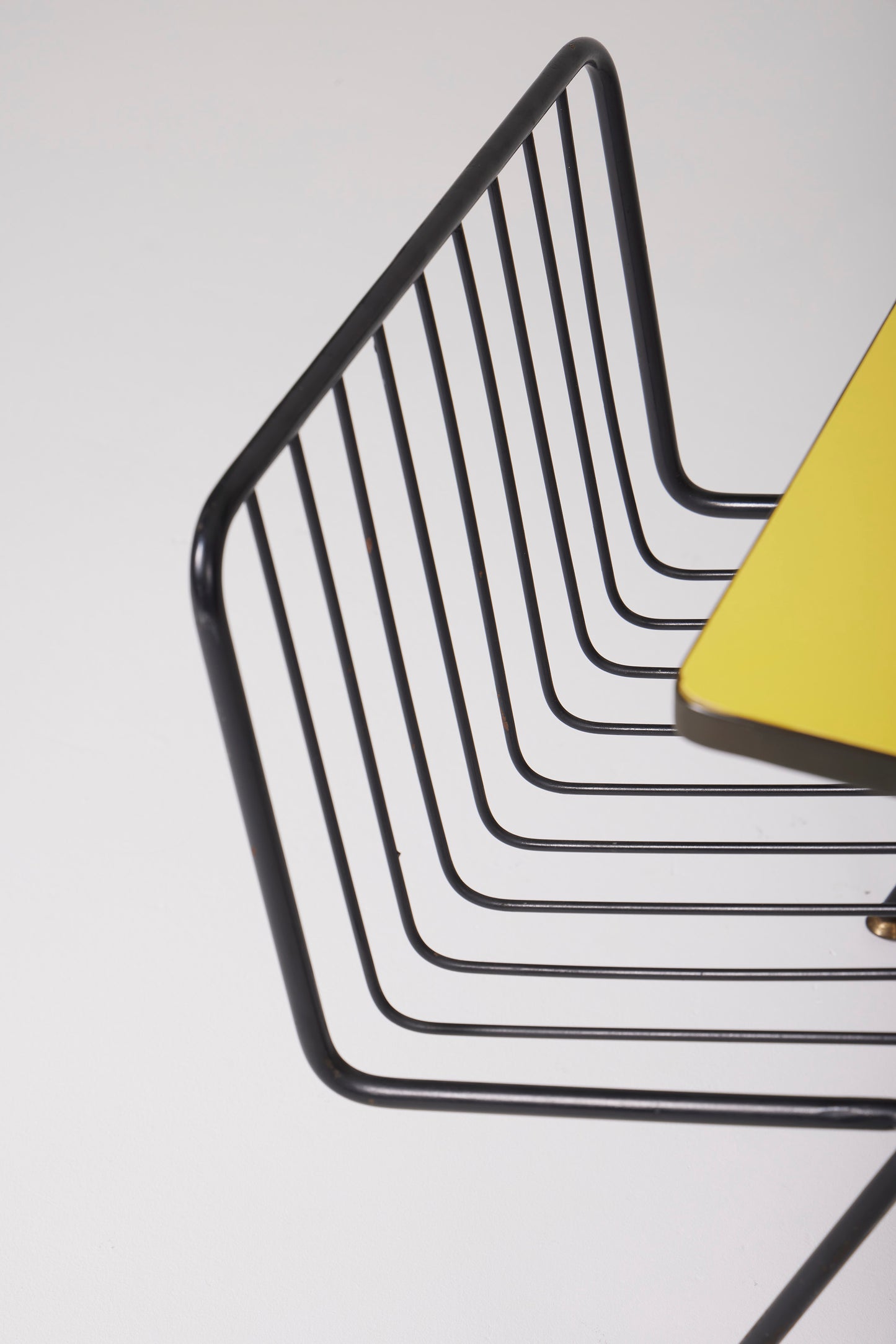 TABLE BASSE JAUNE ET NOIR GASTONE RINALDI, 1950s