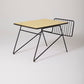 TABLE BASSE JAUNE ET NOIR GASTONE RINALDI, 1950s