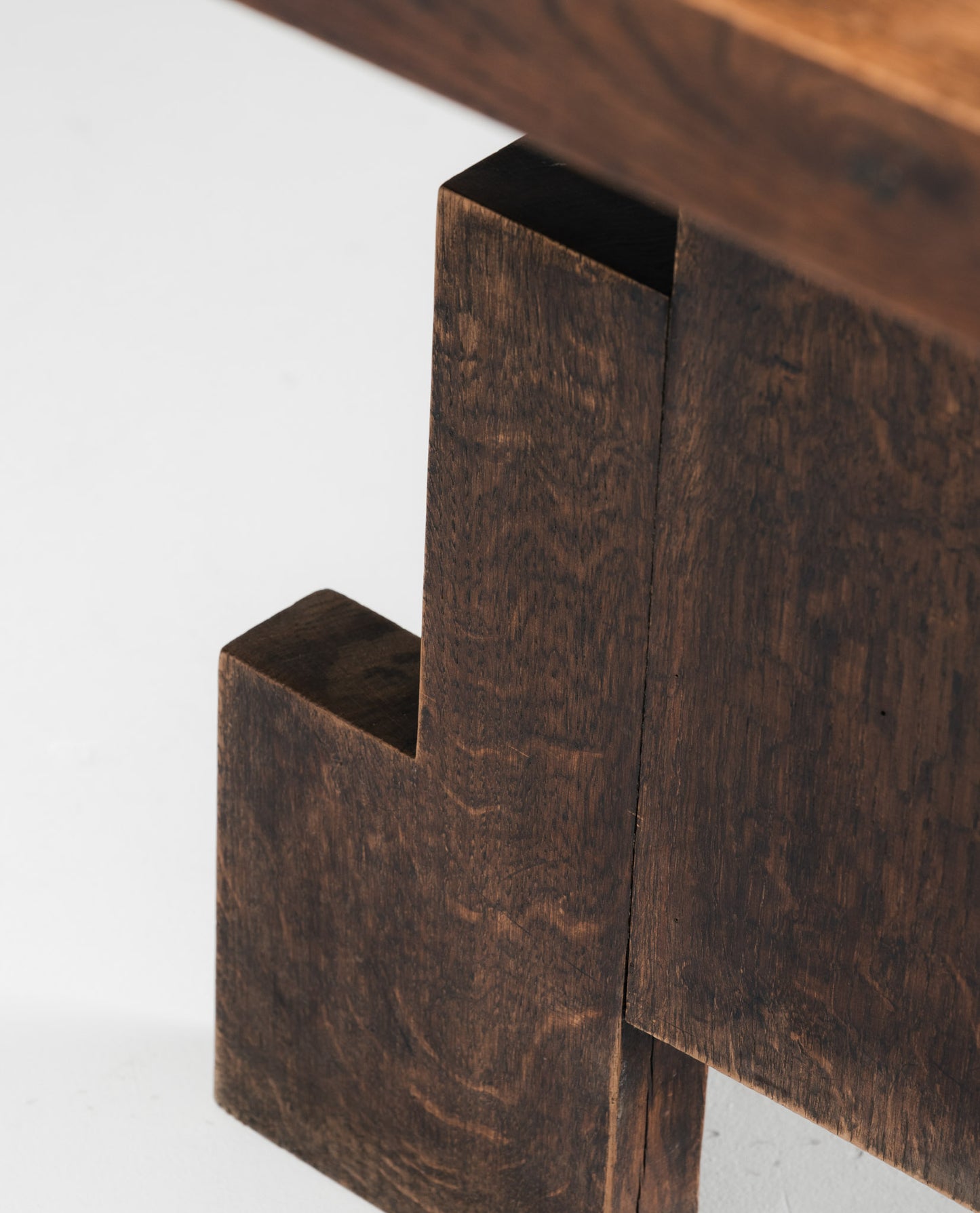 TABLE EN CHÊNE ET FERRONERIE, 1940s