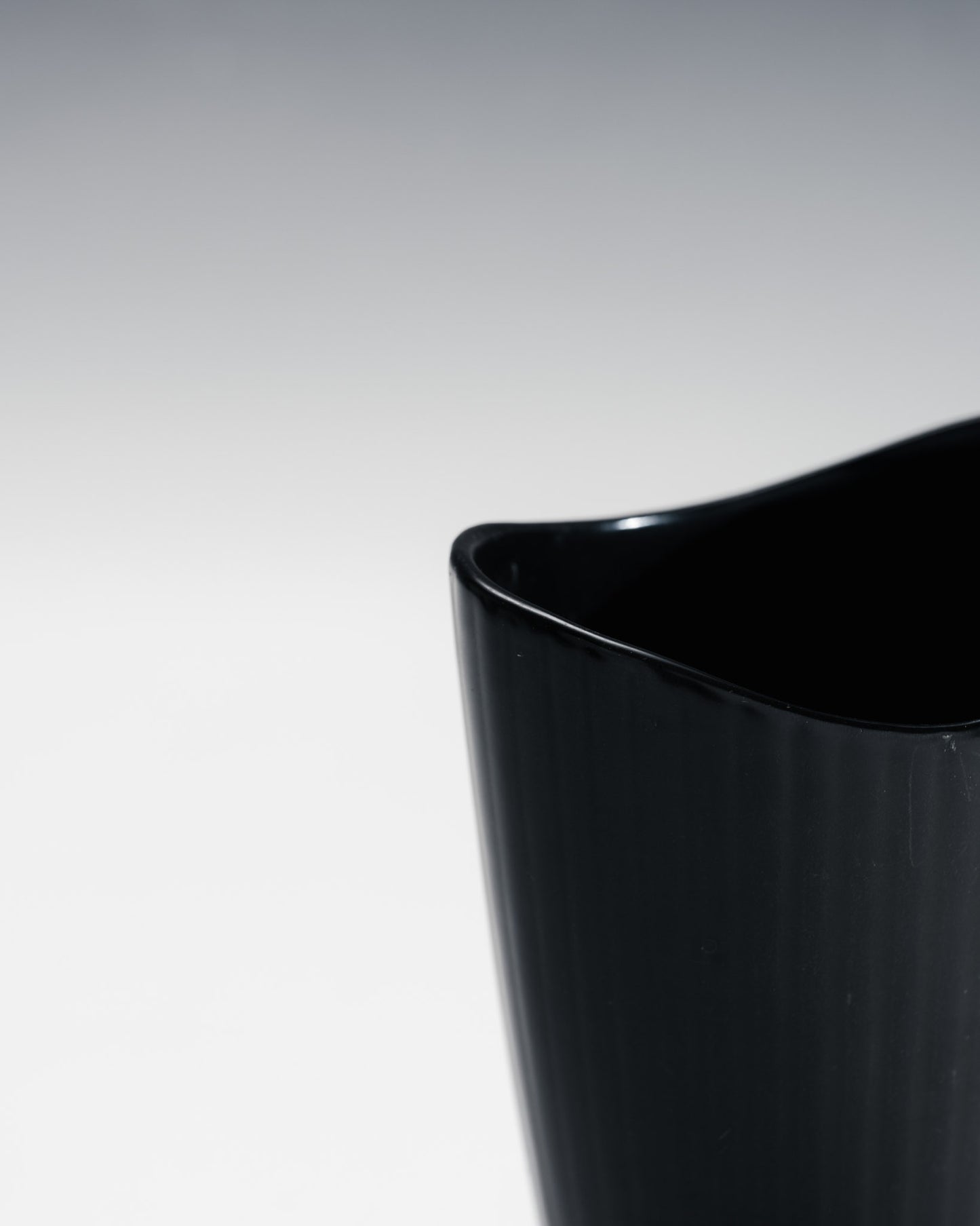 SMALL RIBBED STONEWARE VASE, UPSALA-EKEBY, 1950s