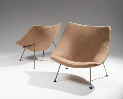 PAIR OF 'OYSTER 156' & '157' ARMCHAIRS, PIERRE PAULIN, ARTIFORT, 1950s
