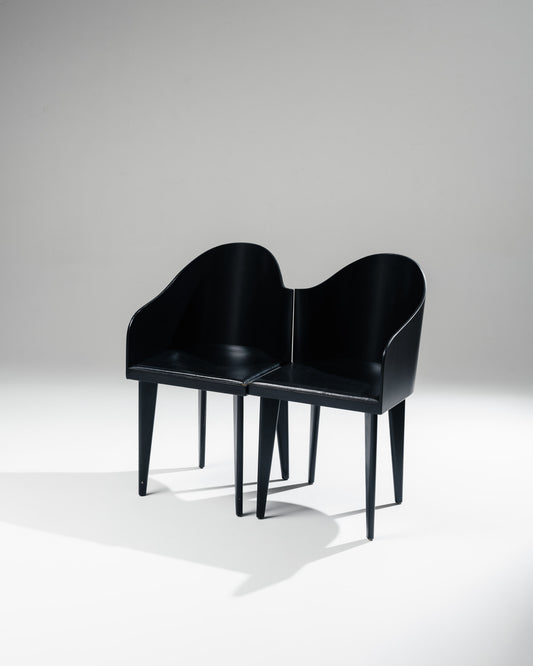 PAIRE DE CHAISES 'TOSCANA', SARTOGO, GRENON, SAPORITI, 1980s