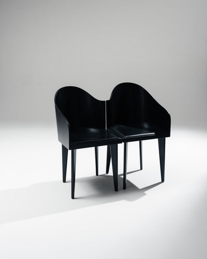 PAIR OF 'TOSCANA' CHAIRS, SARTOGO, GRENON, SAPORITI, 1980s