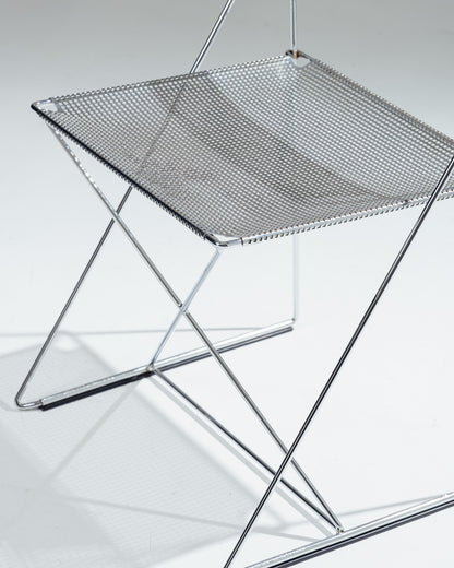 SET OF 4 'X-LINE' CHAIRS, NIELS JØRGEN HAUGESEN, MAGIS, 1970s