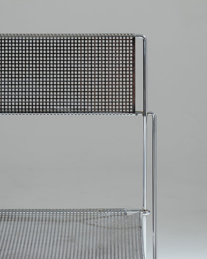 SET OF 4 'X-LINE' CHAIRS, NIELS JØRGEN HAUGESEN, MAGIS, 1970s