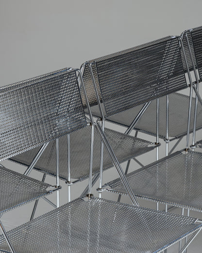 PAIRE DE CHAISES 'X-LINE', NIELS JØRGEN HAUGESEN, MAGIS, 1970s