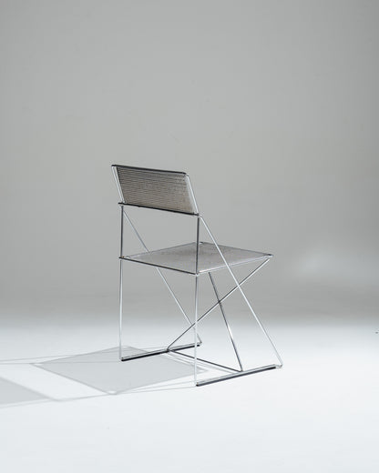 PAIRE DE CHAISES 'X-LINE', NIELS JØRGEN HAUGESEN, MAGIS, 1970s