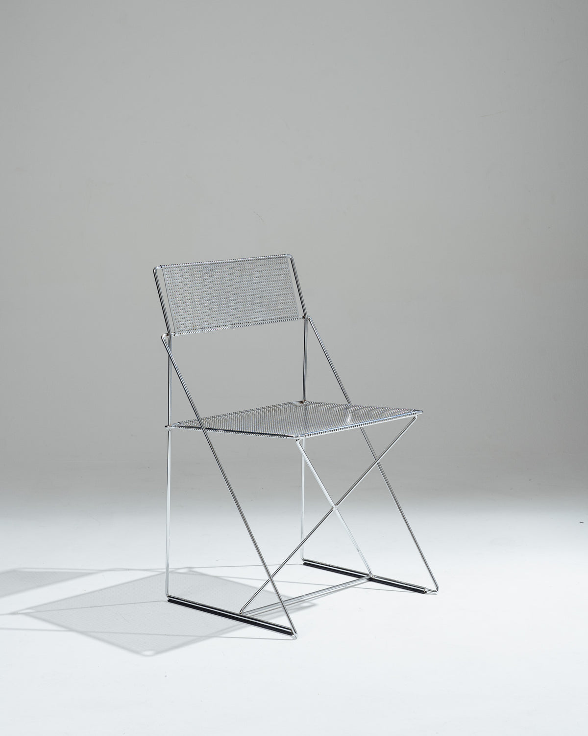 SET OF 4 'X-LINE' CHAIRS, NIELS JØRGEN HAUGESEN, MAGIS, 1970s
