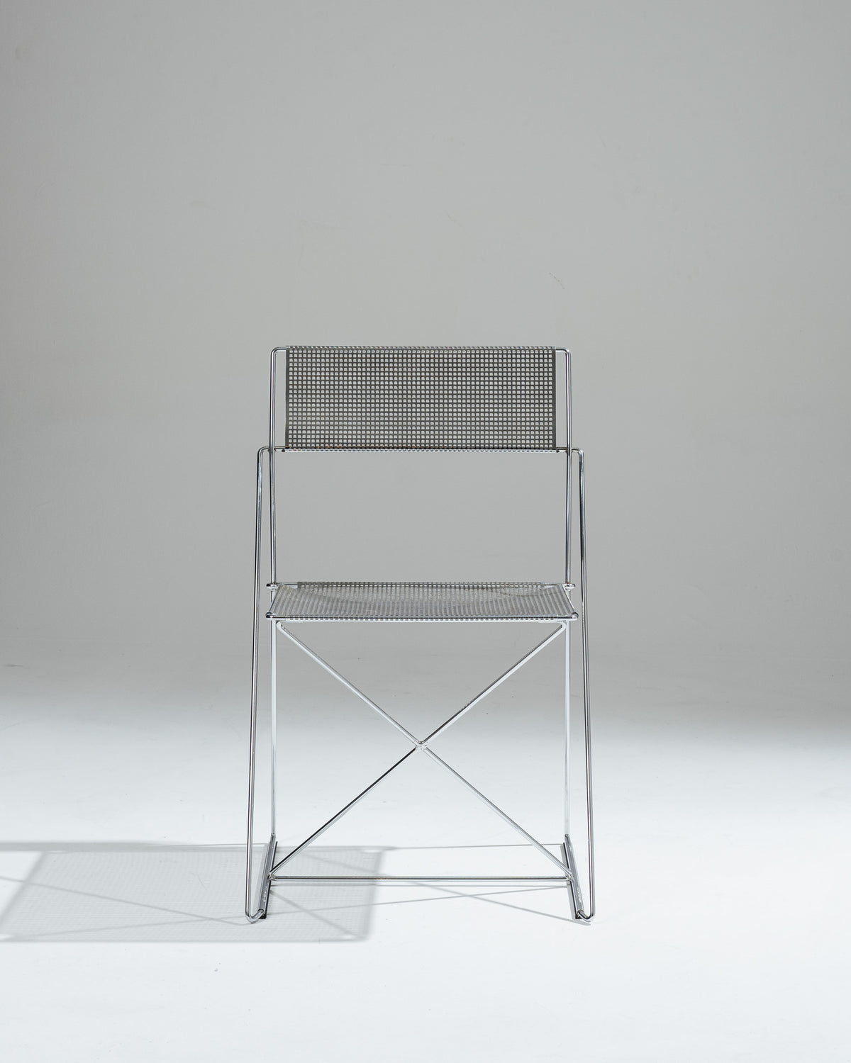 SET OF 4 'X-LINE' CHAIRS, NIELS JØRGEN HAUGESEN, MAGIS, 1970s