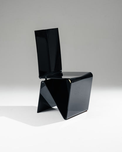 PAIRE DE CHAISES 'PLI', MAURICE MARTY, ROCHE BOBOIS, 1980s