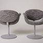 SET OF 4 TWEED "TULIPE" ARMCHAIRS PIERRE PAULIN, 1960s