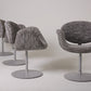 PIERRE PAULIN "TULIPE" TWEED ARMCHAIR, 1960s