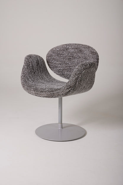 SET AUS 4 PIERRE PAULIN TWEED-SESSELN „TULIPE“, 1960er Jahre