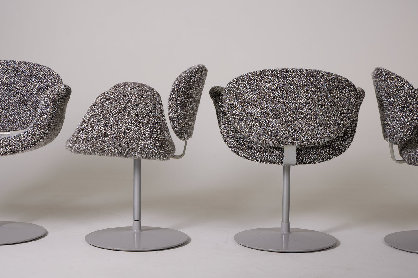 PIERRE PAULIN "TULIPE" TWEED ARMCHAIR, 1960s