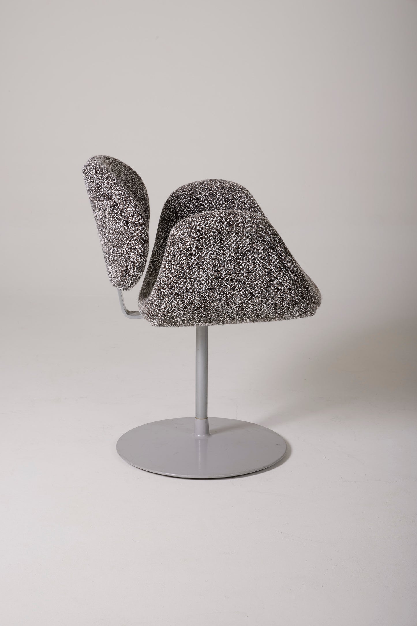 PIERRE PAULIN "TULIPE" TWEED ARMCHAIR, 1960s