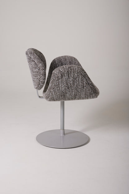 SET AUS 4 PIERRE PAULIN TWEED-SESSELN „TULIPE“, 1960er Jahre