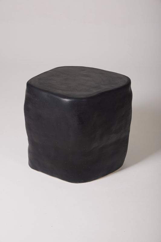 BLACK CERAMIC SIDE TABLE