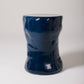 NAVY BLUE CERAMIC SIDE TABLE