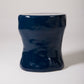 NAVY BLUE CERAMIC SIDE TABLE