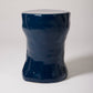 NAVY BLUE CERAMIC SIDE TABLE