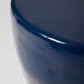 NAVY BLUE CERAMIC SIDE TABLE