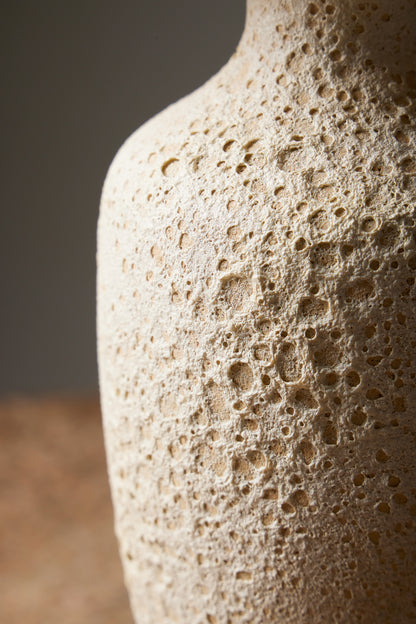 CHAMOTTÉ STONEWARE CUT VASE