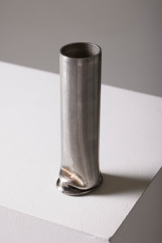 COMPRESSION STAINLESS STEEL VASE