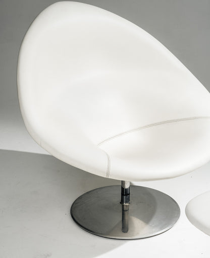 'GLOBE' ARMCHAIR AND OTTOMAN, PIERRE PAULIN, ARTIFORT, 1960s