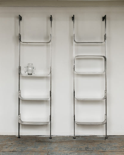 RAW STEEL WALL SHELF, 1970s