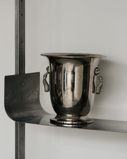 RAW STEEL WALL SHELF, 1970s