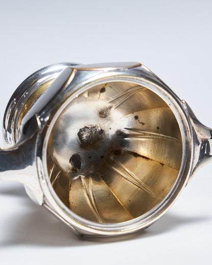 SERVICE À CAFÉ/THÉ ART DÉCO EN MÉTAL ARGENTÉ, 1930s