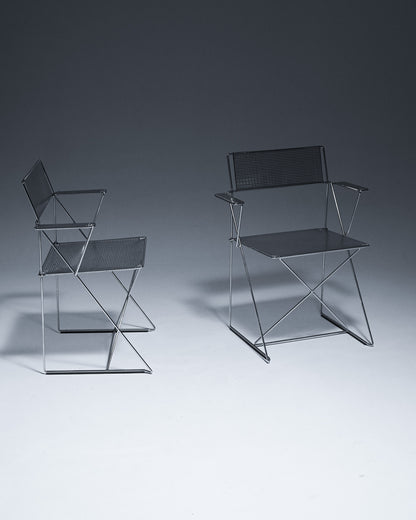 PAIR OF X-LINE CHAIRS, NIELS HAUGESEN, 1970s