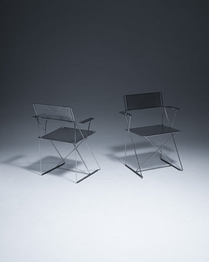 PAIR OF X-LINE CHAIRS, NIELS HAUGESEN, 1970s