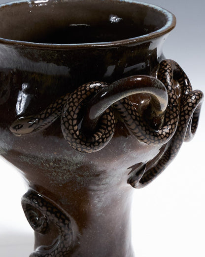 VASE SERPENTS BRUNS