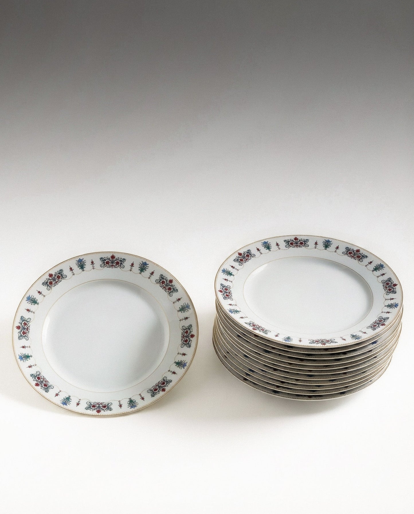 SET DE 12 ASSIETTES CISELIO, CHRISTOFLE, 1960s